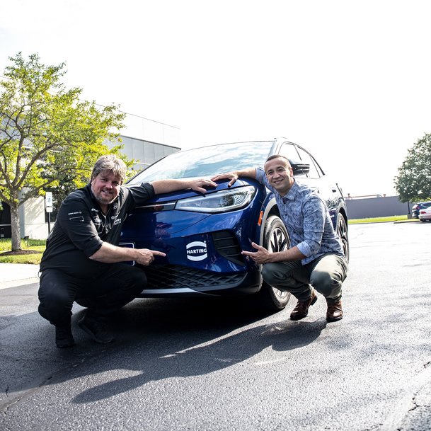 World record broken: Piloting a Volkswagen ID.4 EV across the United States has achieved a GUINNESS WORLD RECORDS™ title Successful e-mobility road trip with support from HARTING